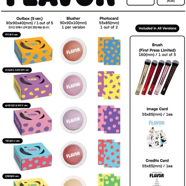 [BUNJANG] POW Blusher + Brush Set / 파우 POW 블러셔+브러쉬 세트