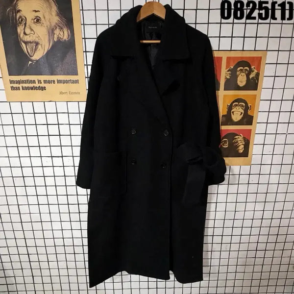 [BUNJANG] MAYSOME Black Simple Design Coat / MAYSOME 코트 0825