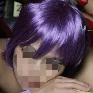 [BUNJANG] Purple Cut Short Bob Wig Cosplay / 보라색 컷?단발? 가발 코스프레