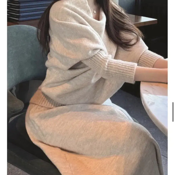 [BUNJANG] Latte Drape Shirring Knit / 라떼 드레이프 셔링 니트