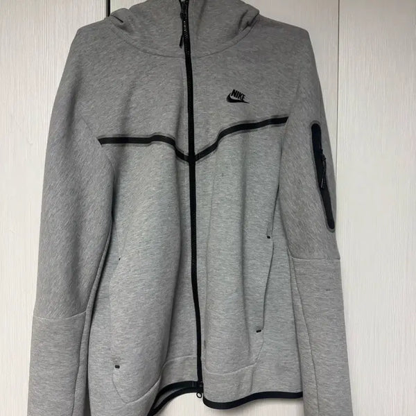 [BUNJANG] Nike Tech Fleece Full-Zip Hoodie Grey L / 나이키 테크팩 후드 집업 그레이 L(급처)