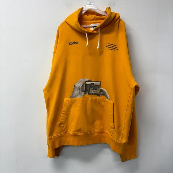 [BUNJANG] Kodak Yellow Graphic Hoodie XL / 코닥 옐로우 후드티