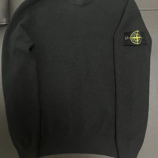 [BUNJANG] Stone Island Khaki Knit Sweater / 스톤아일랜드 카키색 니트