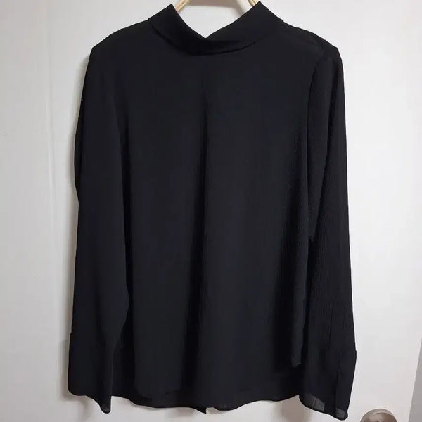 [BUNJANG] She's Smith Black Blouse (Size 55-66) / 쉬스미스블라우스55~66반