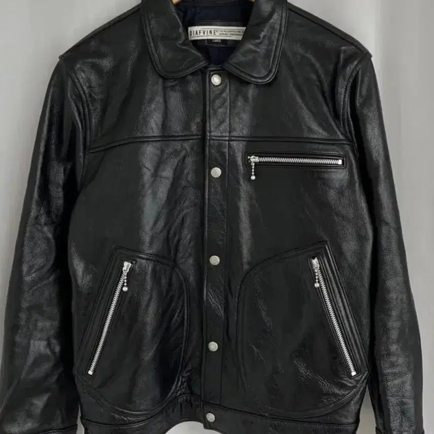 [BUNJANG] Diaphine Tony Hawk Style Cowhide Leather Trucker Jacket / 디아프바인 트러커 토니웩 st 소가죽 자켓