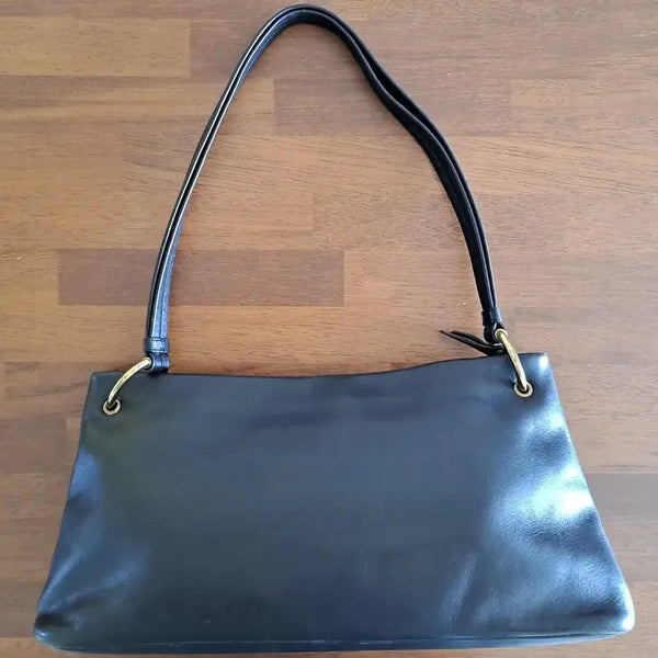 [BUNJANG] Gucci Black Leather Shoulder Bag / 정품 구찌검정색 가죽 숄더백