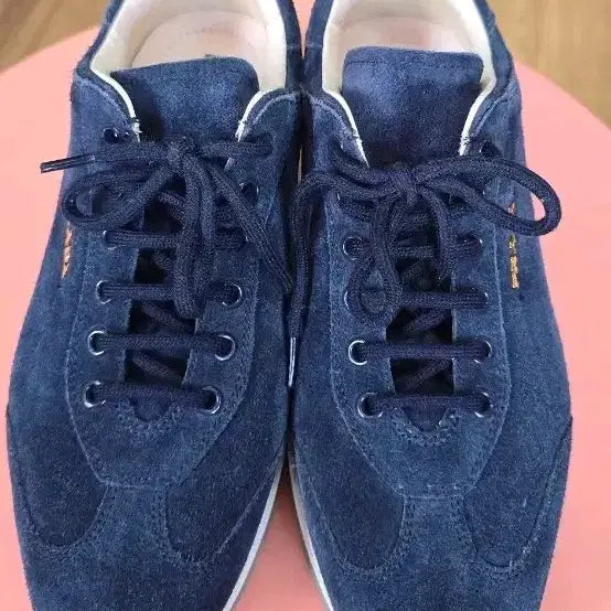 [BUNJANG] Prada Suede Women's Sneakers Navy / 프라다스웨이드여성스니커즈(250)