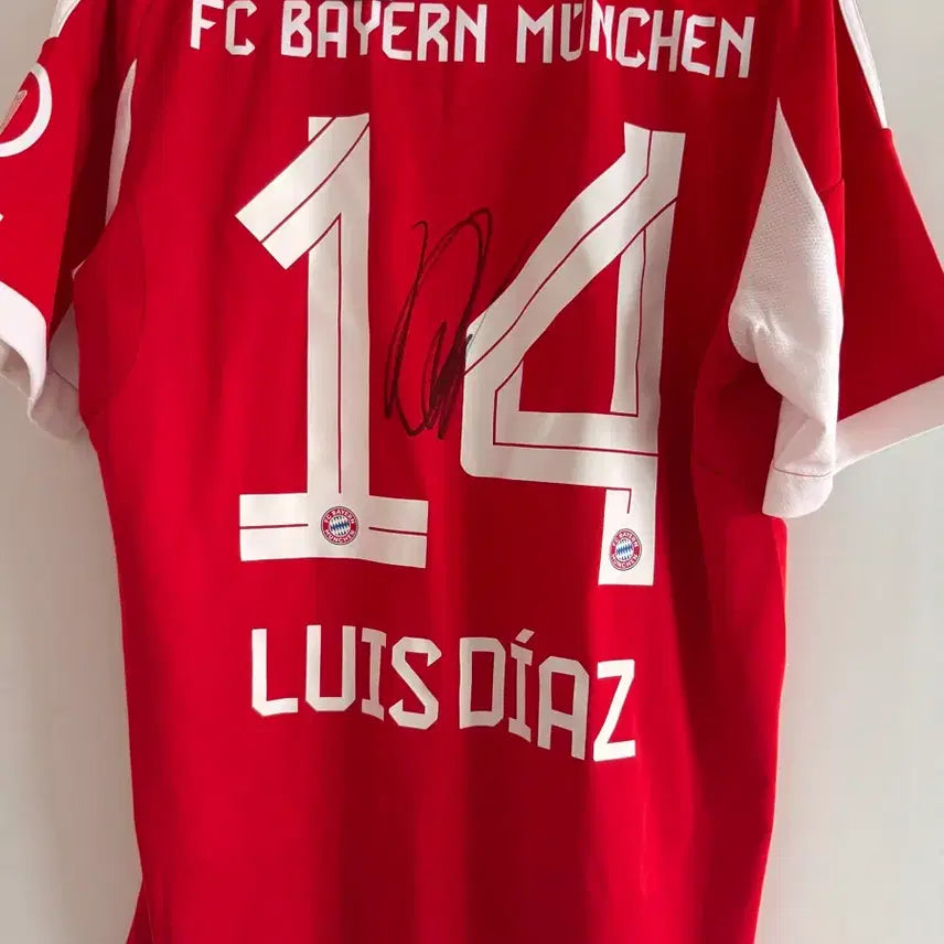 [BUNJANG] Luis Díaz Signed 2025-2026 Match Worn Jersey / 25-26 뮌헨 루이스 디아스 싸인 유니폼