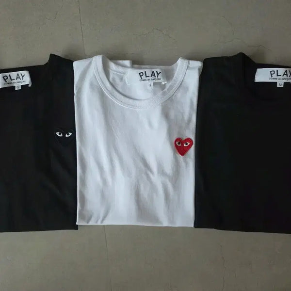 [BUNJANG] Comme des Garçons Play T-Shirt Black/White / 꼼데가르송 플레이 반팔티 블랙/화이트S,M(각 금액)