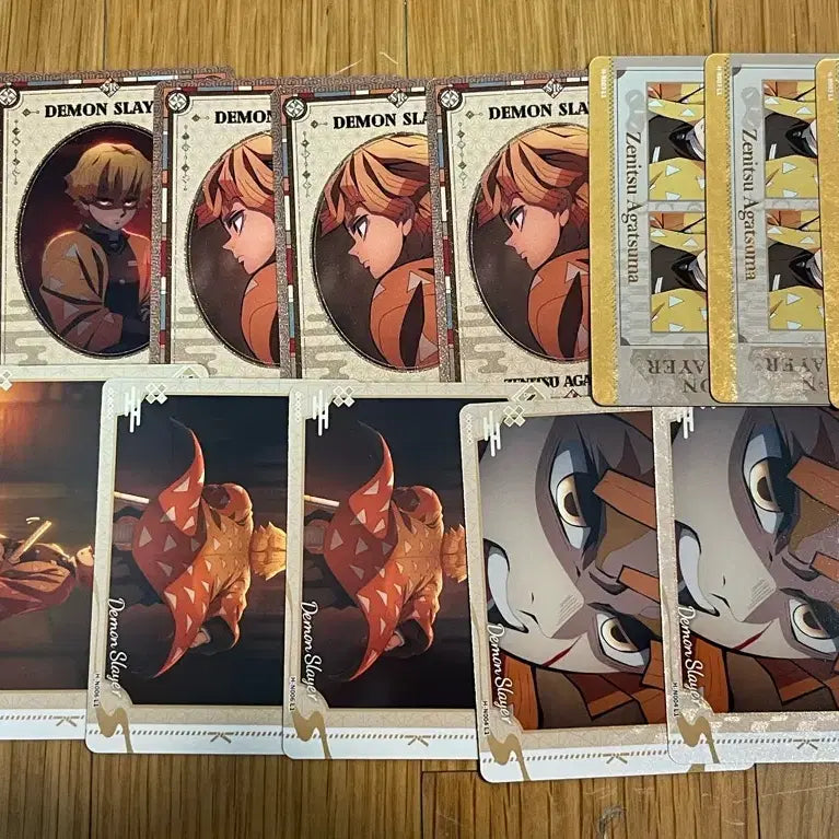 [BUNJANG] Demon Slayer Zenitsu Munansei Paper Card Bundle Set / 귀칼 젠이츠 무한성 지류 카드 일괄