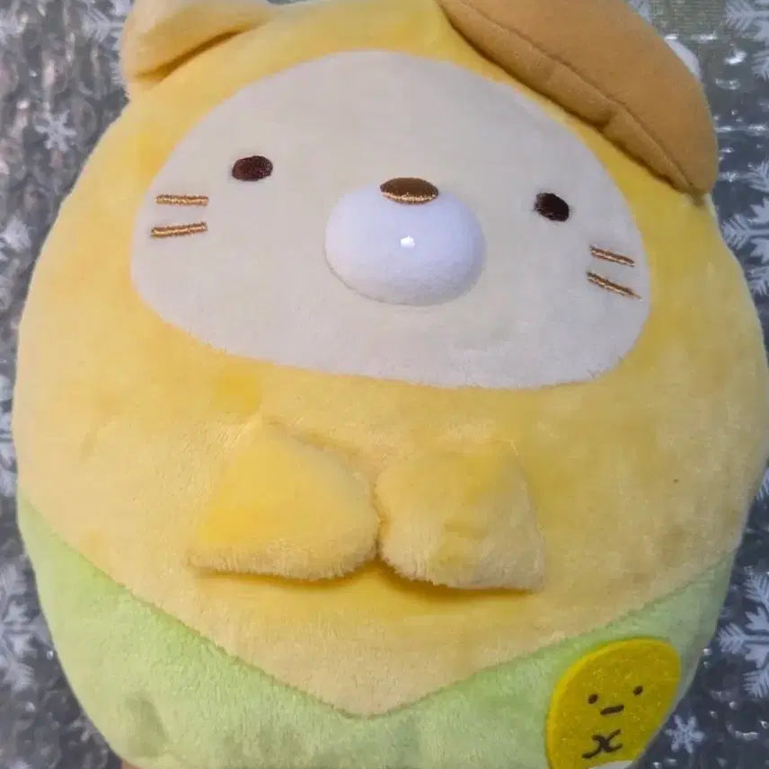 [BUNJANG] Sumikko Gurashi Corn Neko Plush Mascot Keychain / 스밋코구라시 옥수수 네코 인형 누이 마스코트 키링