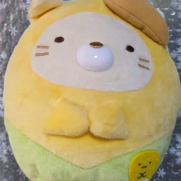 [BUNJANG] Sumikko Gurashi Corn Neko Plush Mascot Keychain / 스밋코구라시 옥수수 네코 인형 누이 마스코트 키링