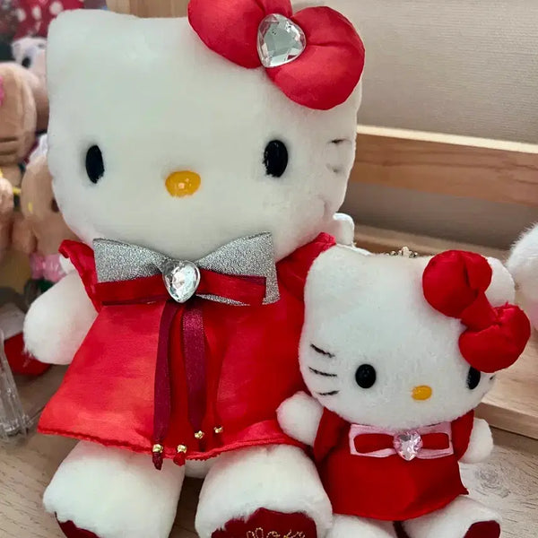 [BUNJANG] Sanrio Classic Kitty Doll & Mascot Bundle Set / 산리오 고전키티인형 고전키티 마스코트 일괄 판매