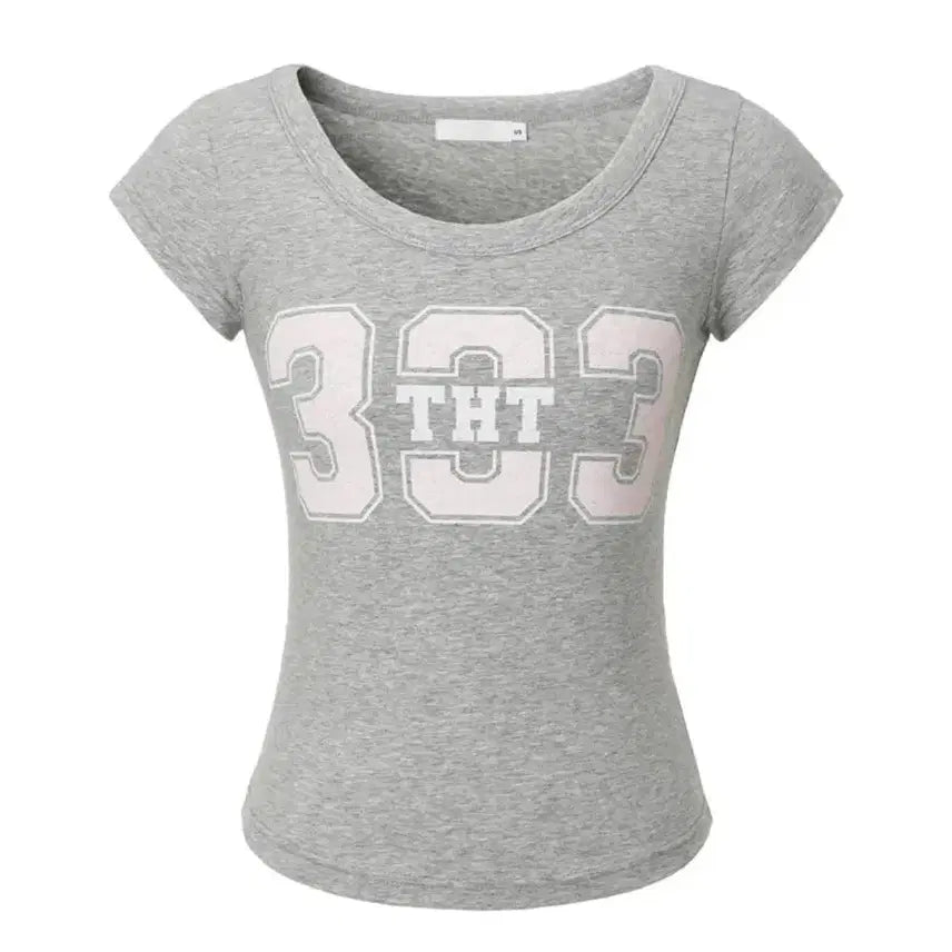[BUNJANG] 3Times 333 Scoop Tee / 쓰리타임즈 333 스쿱티