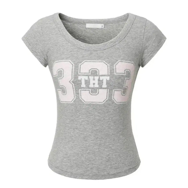 [BUNJANG] 3Times 333 Scoop Tee / 쓰리타임즈 333 스쿱티