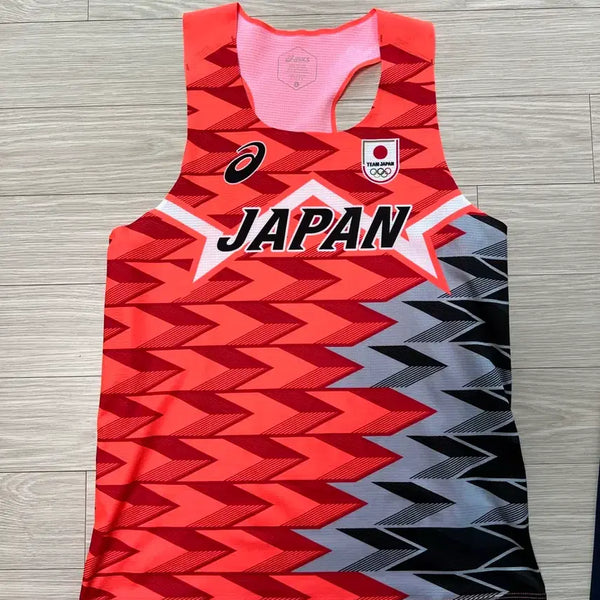 [BUNJANG] Asics Olympic Team Japan Singlet - Size S / 아식스 올림픽 팀 재팬 싱글렛 S