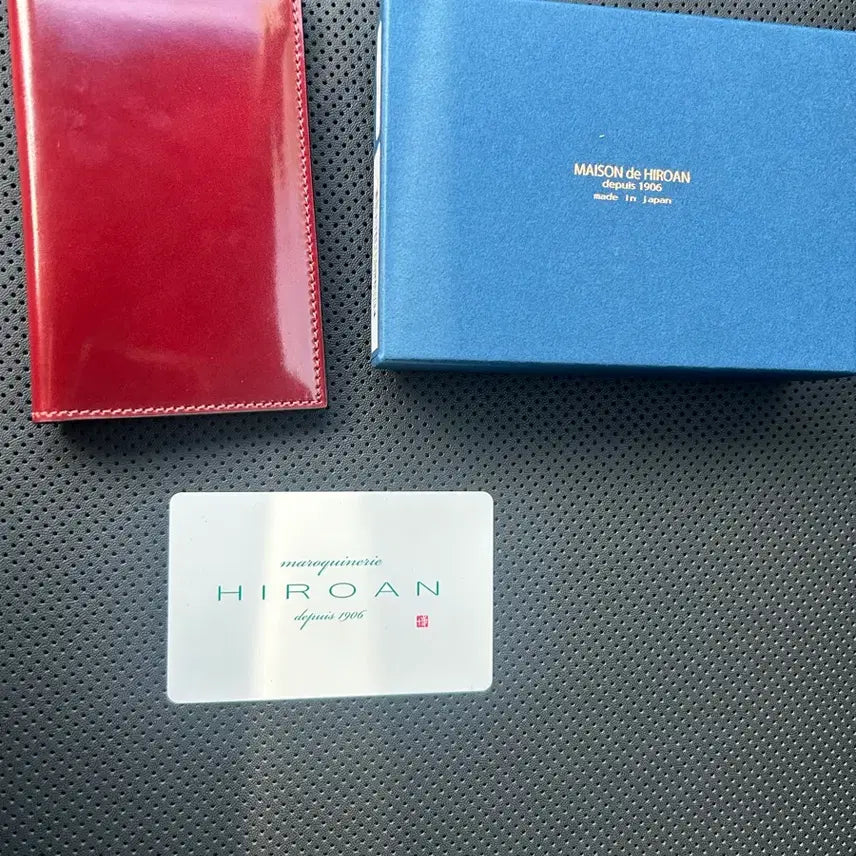 [BUNJANG] Hiroan Cordovan Wallet Burgundy / 히로안 코도반 지갑 버건디 색상