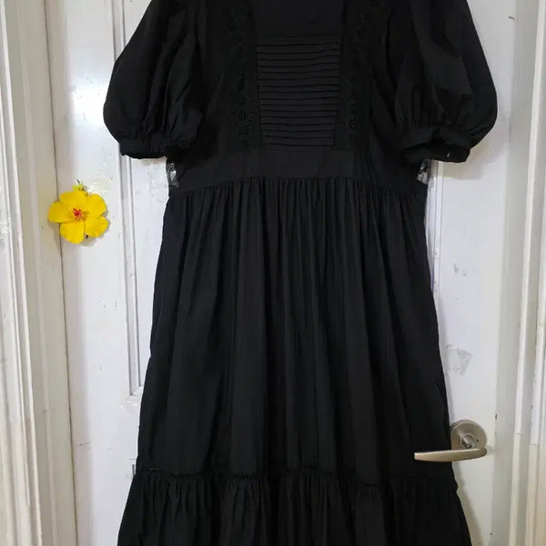 [BUNJANG] Premium Cotton Long Dress / 여름 초가을 고급스러운 디자인이쁜  바스락면   롱원피스  새상품