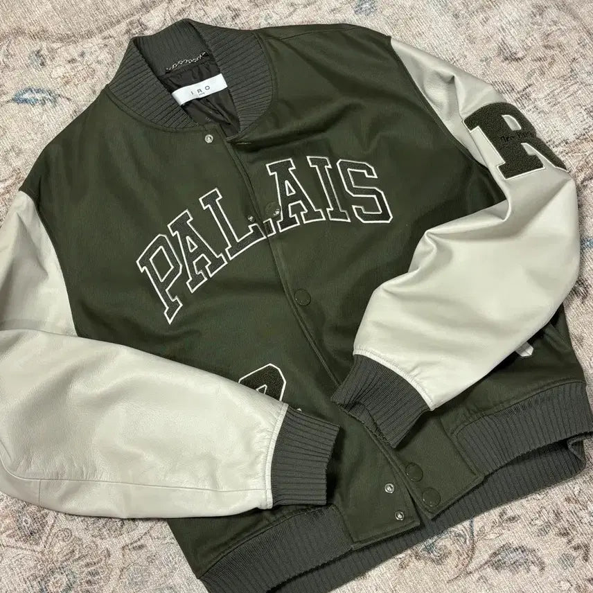 [BUNJANG] IRO Varsity Leather Jacket / IRO 이로 바시티 L