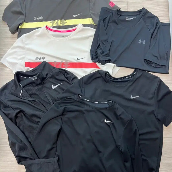 [BUNJANG] Nike Running Apparel Bundle Set (Size S) / 나이키 러닝 반집업 , 반팔 , 긴팔 S사이즈