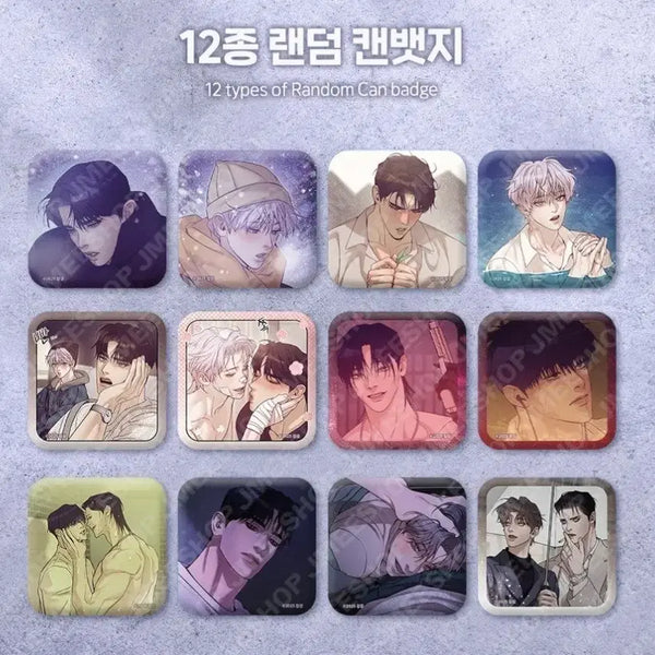 [BUNJANG] Joae Sonyeon Rebom Square Can Badge Set / 조개소년 레봄 사각 캔뱃지 드볼 (원가이하 양도)