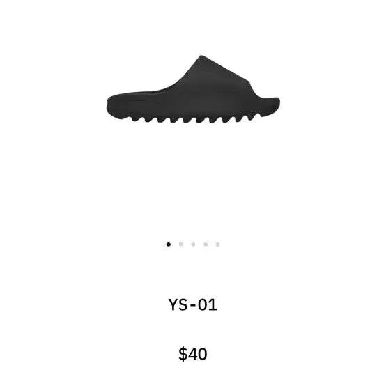 [BUNJANG] Yeezy Slide YS01 Black / 이지 슬라이드 YS01 블랙