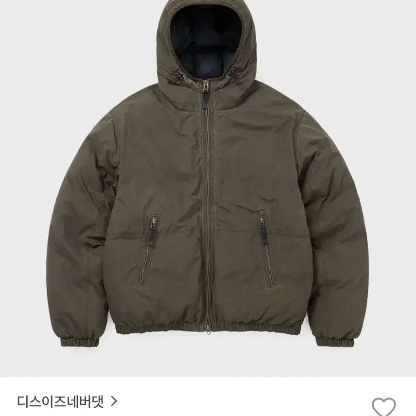 [BUNJANG] Thisisneverthat Washed Down Puffer Jacket Olive Brown M / 디스이즈네버댓 워시드 다운 푸퍼 올리브 브라운 m