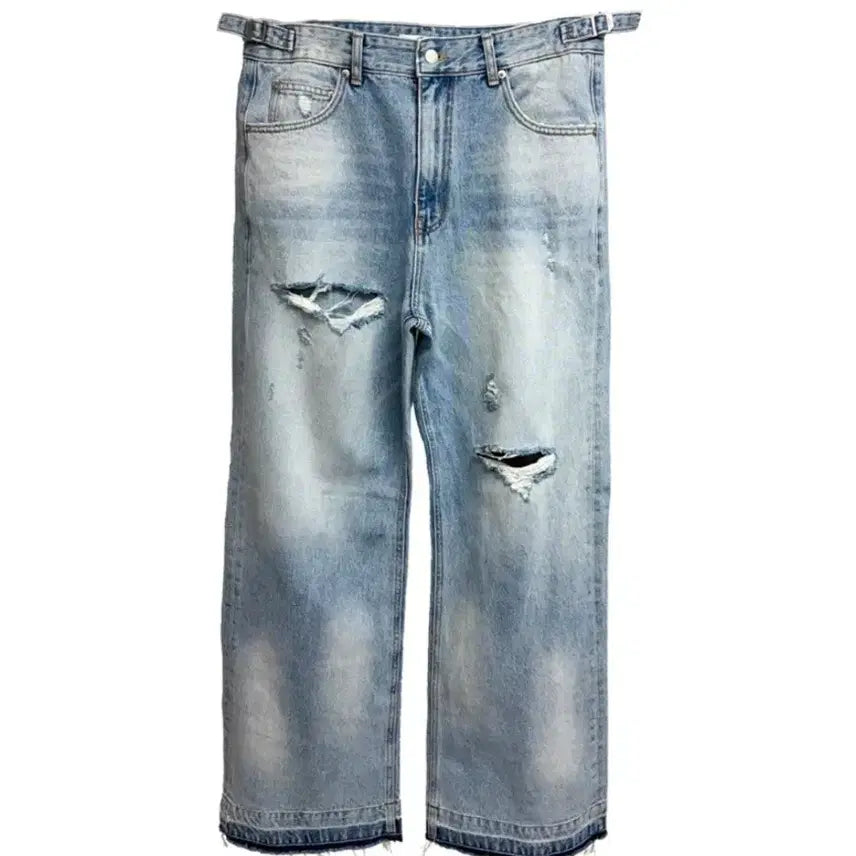 [BUNJANG] Nonod Bleach Denim Light Blue / [2 3] 논노드 블리치 데님 라이트 블루