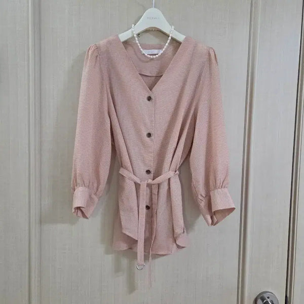 [BUNJANG] Elegant Balloon Sleeve Blouse / 고급스런 벌룬 하객 블라우스