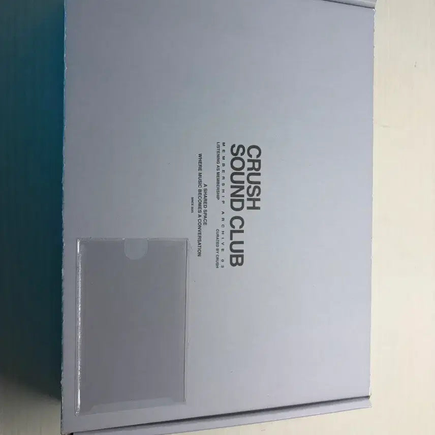 [BUNJANG] CRUSH SOUND CLUB Membership Archive Box / CRUSH SOUND CLUB 멤버십 아카이브 박스