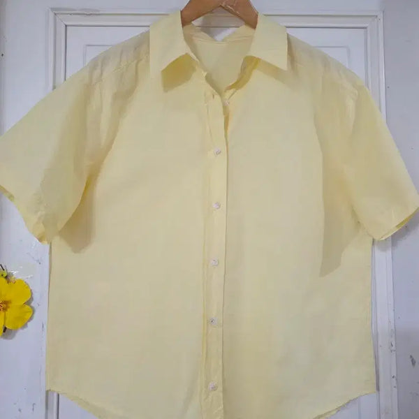[BUNJANG] Cotton Summer Shirt / 여름 시원한 고급스러운 디자인이쁜  바스락면  남방셔츠  깨끗해요