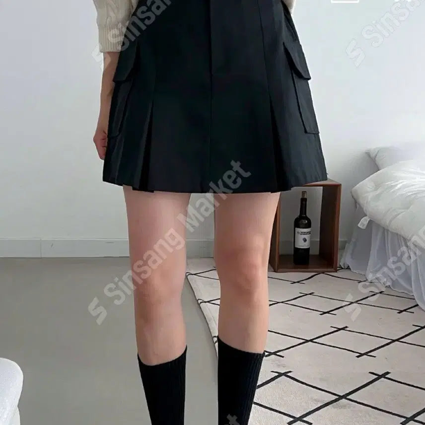 [BUNJANG] Black Cargo Skirt / (새상품) 블랙 카고 스커트