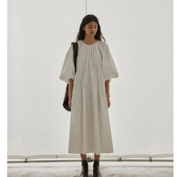 [BUNJANG] Clare Shirring Dress (One Size) / 클라레 셔링 원피스 (프리)