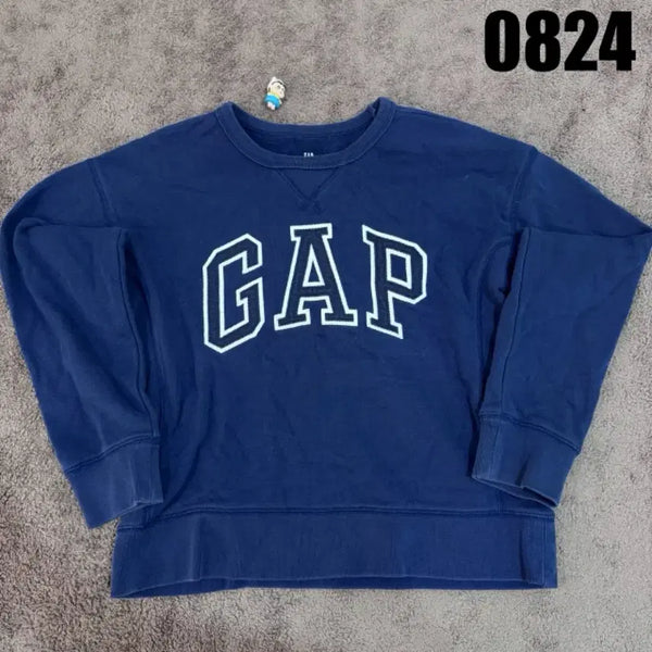 [BUNJANG] GAP Logo Crewneck Sweatshirt Navy (L) / GAP 맨투맨 (L)