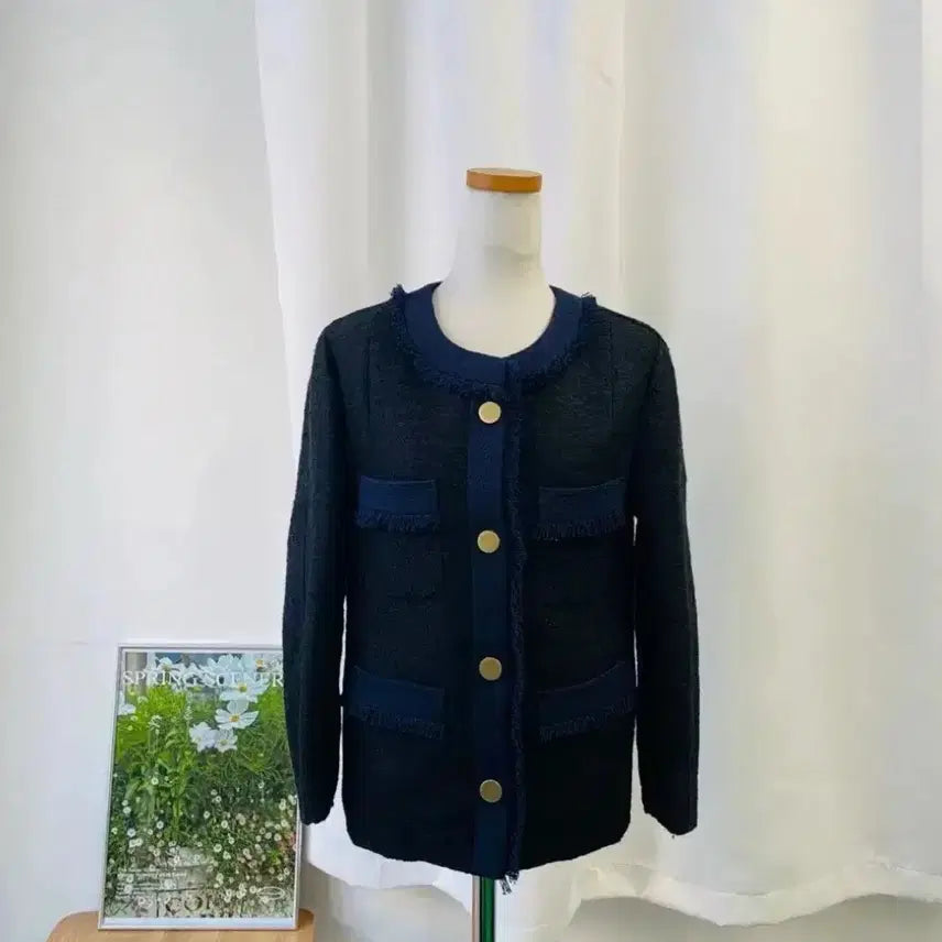 [BUNJANG] LAP Tweed Gold Button Cardigan / LAP 트위드 금장 단추 가디건 S