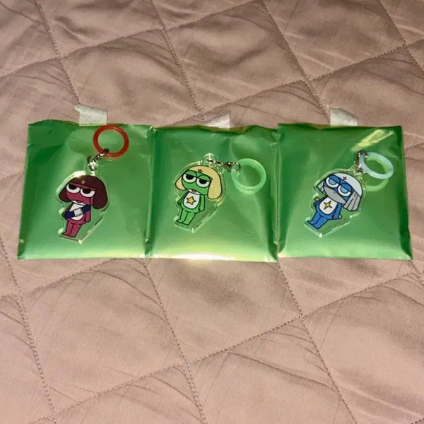 [BUNJANG] Keroro Frog Corps Mejirushi Acrylic Keychain / 지로리 개구리 중사 케로로 메지루시 아크릴 키링 기로로 도로로