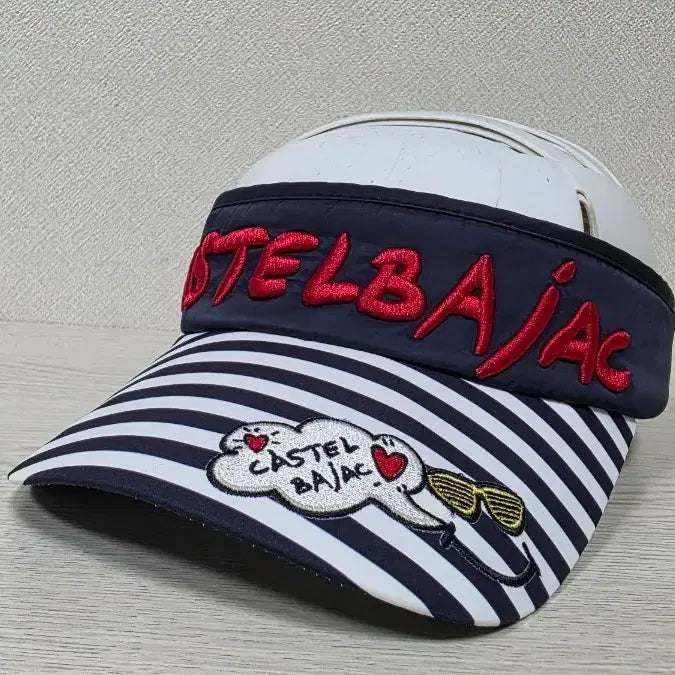[BUNJANG] Castelbajac Golf Sun Cap Hat / 까스텔바작 골프모자 골프썬캡 프리 56-59cm