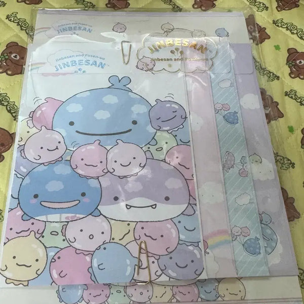 [BUNJANG] San-X Jinbe-san Letter Paper Set / 문구 할인날) 산엑스 진베상 편지지