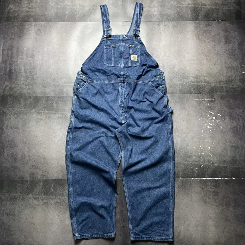 [BUNJANG] Carhartt R07 Carpenter Denim Overalls A01437 / CARHARTT 칼하트R07 카펜터 데님 오버롤 A01437