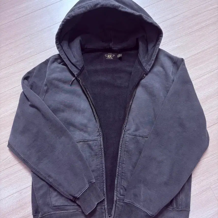 [BUNJANG] RRL Garment Dyed Hooded Zip-Up XL / rrl 더블알엘 가먼트다잉 후드 집업 xl
