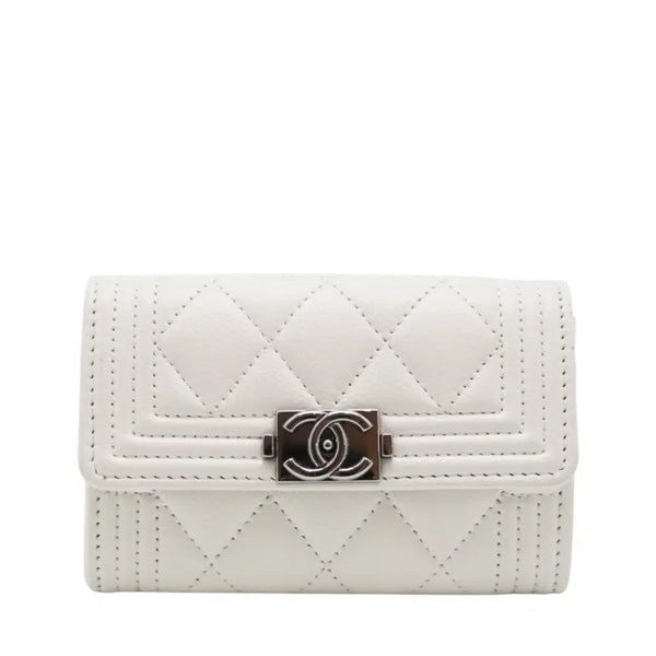 [BUNJANG] Chanel Boy Snap Card Holder A80603 / [착한중고명품울산점] 샤넬 보이 똑딱이 카드지갑 내장칩 A80603 상태 A