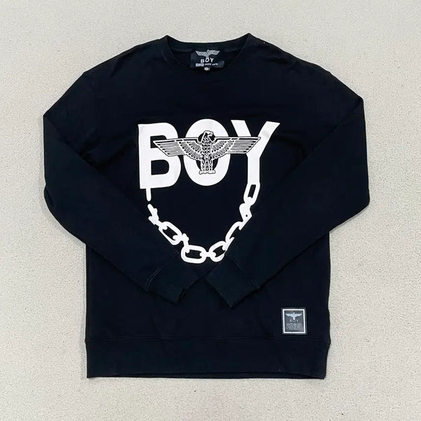 [BUNJANG] S Boy London Big Logo Cotton Sweatshirt / S 보이런던 체인 빅로고 코튼 맨투맨 0825