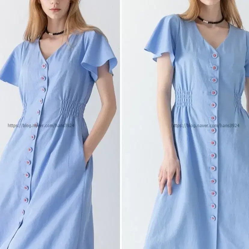 [BUNJANG] Coordinary Linen Dress Size 66 / 새상품 코디너리 린넨 원피스 66