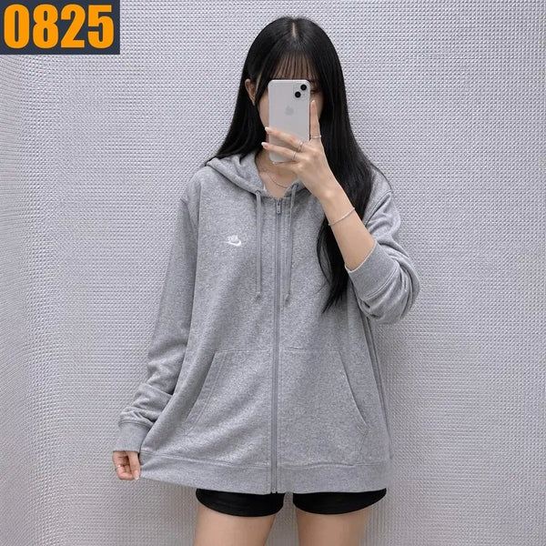 [BUNJANG] Nike Grey Hooded Zip-Up Sweatshirt / 110 NIKE 나이키 회색 후드 집업