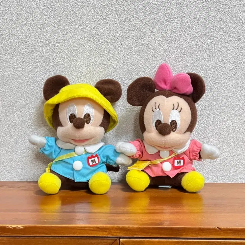 [BUNJANG] Disney Mickey Mouse & Minnie Mouse Mini Doll Keyring Set / 유치원 미키마우스 미니마우스 인형 키링 디즈니