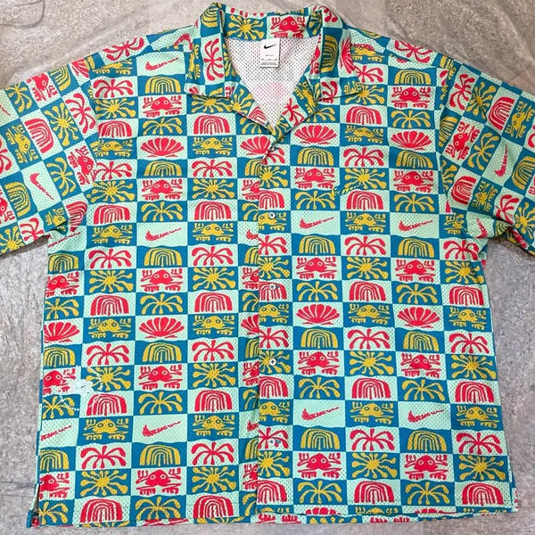 [BUNJANG] Nike Dri-FIT Hawaiian Shirt / 나이키 드라이핏 메쉬안감 하와이안 셔츠 3XL