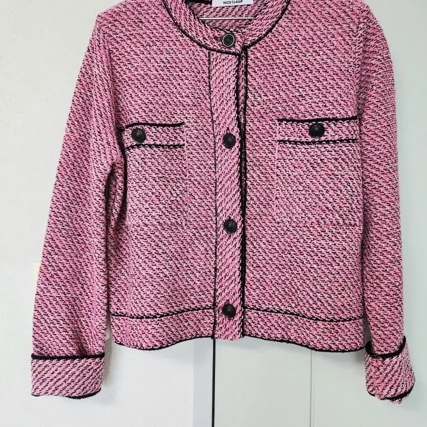[BUNJANG] Nice Clab Cardigan Pink Knit / 나이스클랍 가디건