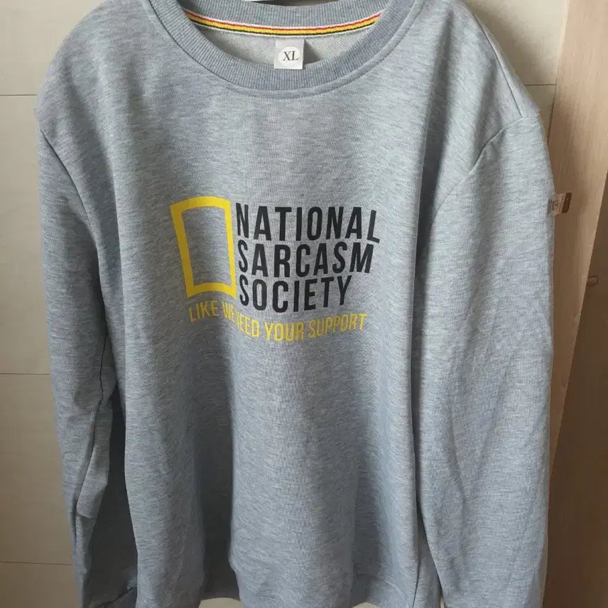 [BUNJANG] National Geographic Sweatshirt Grey XL / 내셔널 지오그래픽 맨투맨 그레이 XL