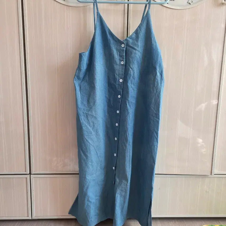 [BUNJANG] Bustier Denim Dress One Size / 뷔스티에 청원피스 프리