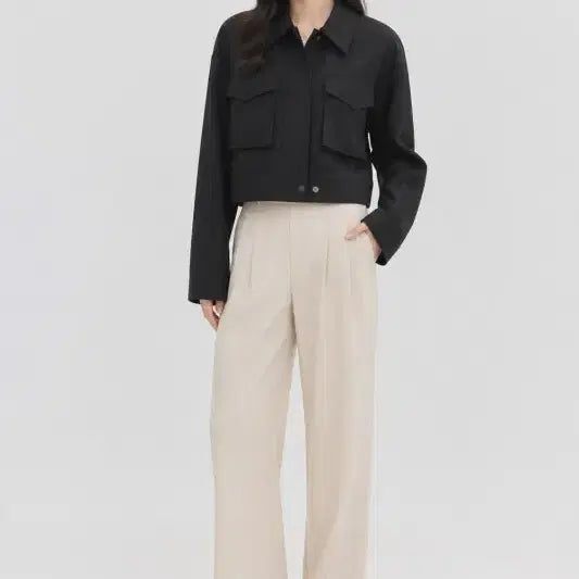 [BUNJANG] Black Women's FREE Size Jacket / 블랙 여자 FREE 자켓 O1610